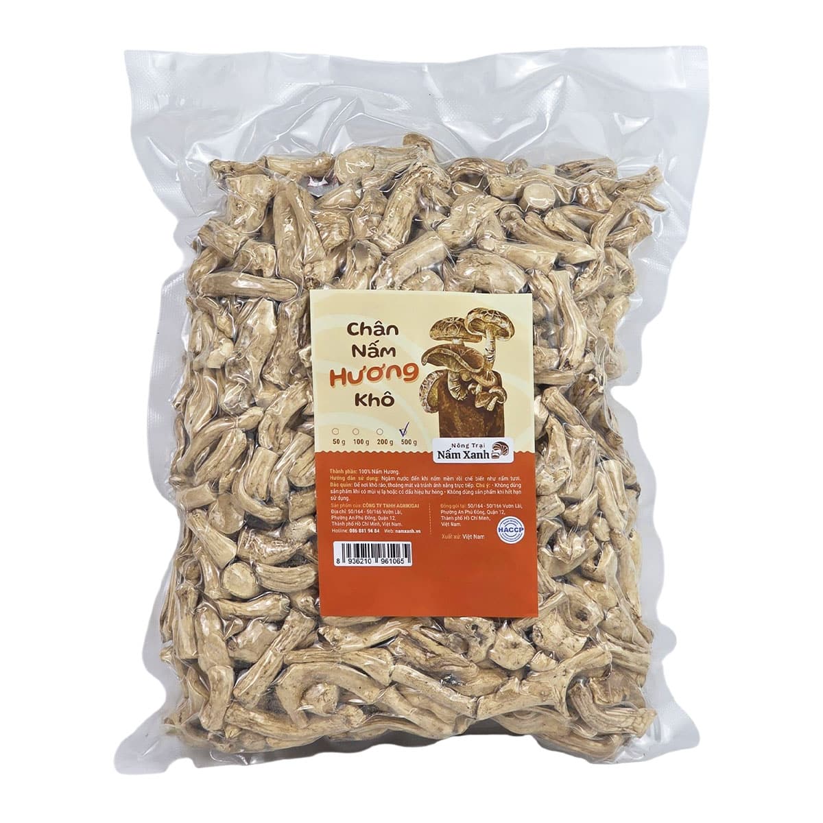 Chân Nấm Hương Khô Size M