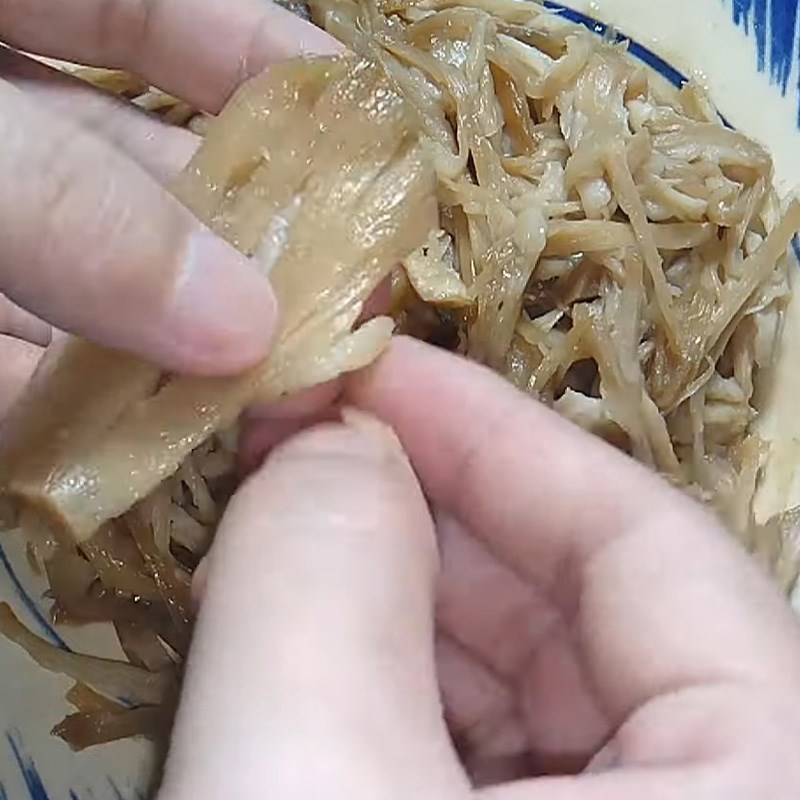 Cách làm chà bông chay từ Nấm Bào Ngư