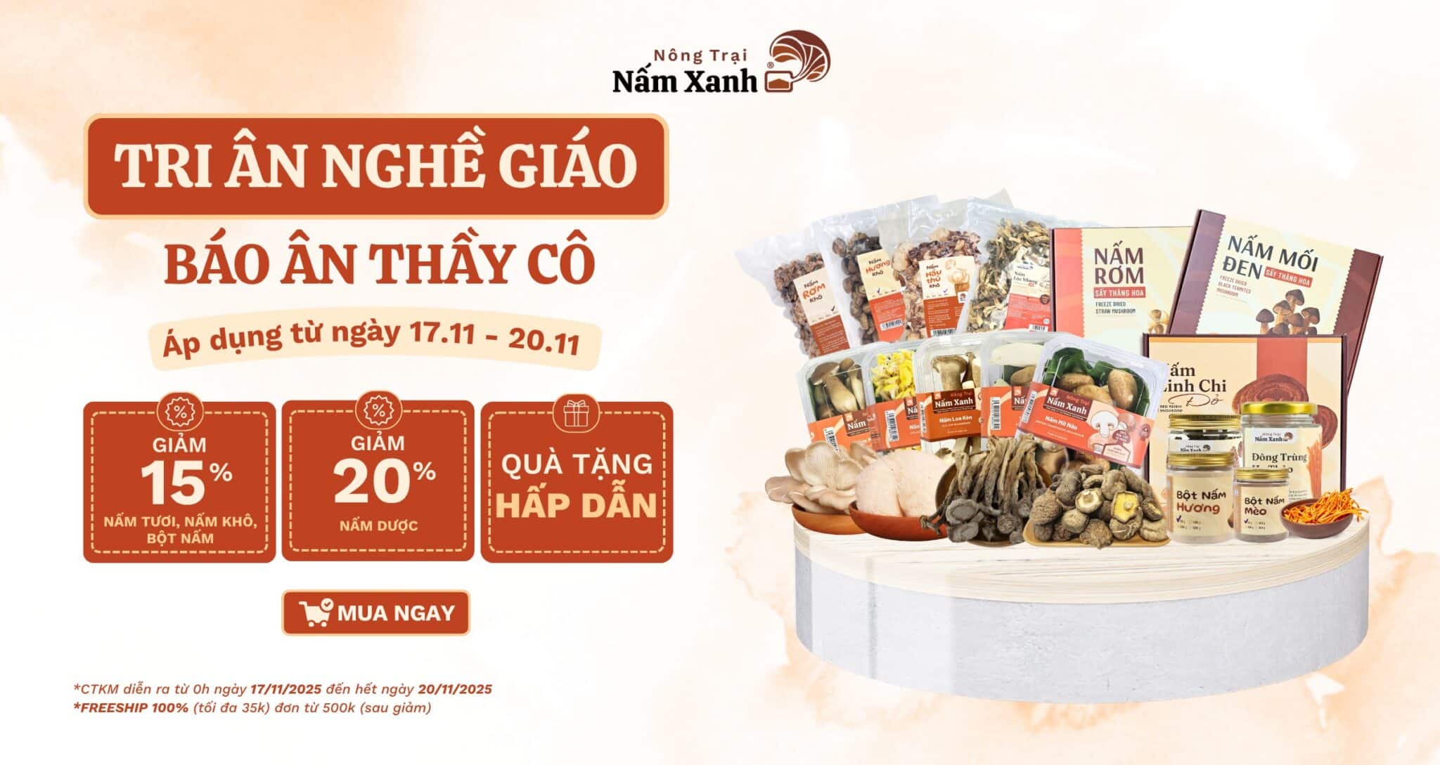 CTKM Nhà Giáo VN tại Nấm Xanh