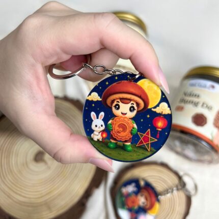 Móc Khóa Mascot Nấm Khỏe Đón Trung Thu 2026